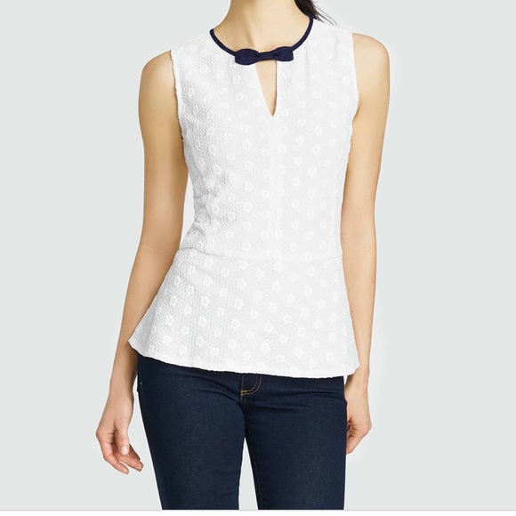 Draper James Tops - Draper James #715 Eyelet Nautical Blouse Top